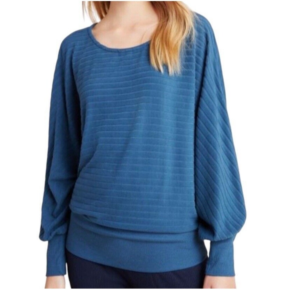 Anthropologie Saturday Sunday Sweater Size M Teal Blue Shawna Hacci Dolman
